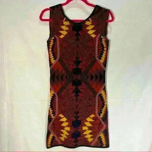 Free People Multicolor Geometric Mini Dress